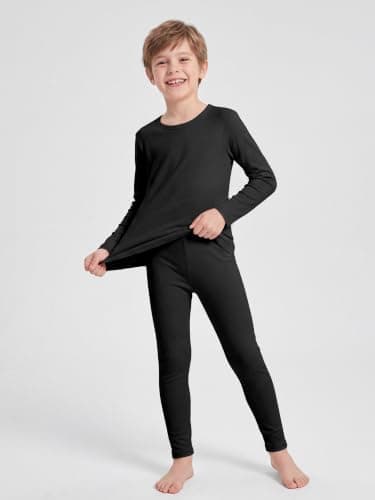 Ruisita Girls Cotton Long Sleeve Ribbed Shirt and Legging Set for Kids — view 5