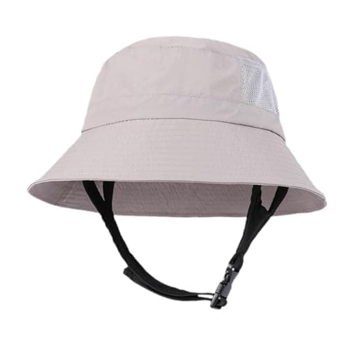 TWISAXC Wide Brim Fishing Hat Sunhat Lady Outdoor Travel Hiking Beach Days and Hiking Camping Traveling Backpacking Picnic Decor Camping Wide Brim Beach Cap, Light Gray, 55cm to 60cm — view 3