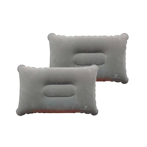 JR Quality Product Inflatable Blow up Pillows, Grey, Pack of Two — view 6