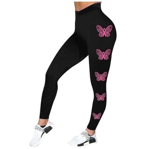 Organic Cotton Leggings for Girls and Women, Moisture-Wicking High Waist Yoga Pants with 4-Way Stretch, Soft Breathable Fabric for Activewear, Sports, and Daily Wear, Regular Size (Black, — view 2