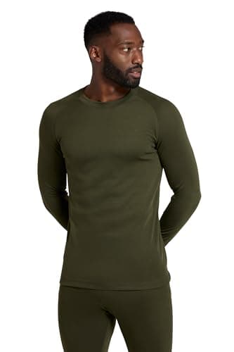 Mountain Warehouse Talus Mens Isotherm Base Layer Top Khaki (R M