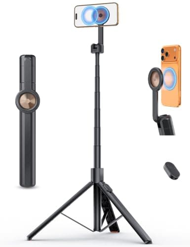 ANXRE 71" Magnetic Phone Tripod with Universal Clamp,N Mag3 Selfie Stick