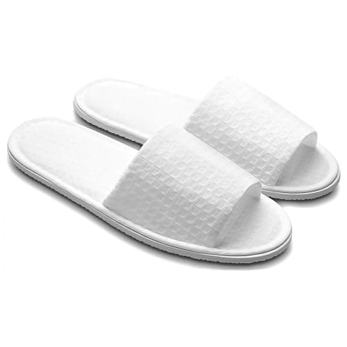 Esoes 5 Pairs of Disposable Hotel Spa Slippers for Guests Party and Travel House Slippers for Women and Men