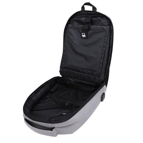 Satellite Travel Backpack Anti Theft Dish Router Storage USB Charging Water Resistant for Travelers, Nylon 17.32x12.6x5.12in — view 2