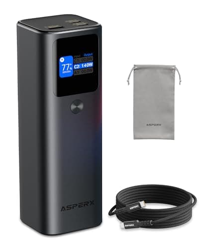 ASPERX 162.5W Laptop Power Bank, 27600mAh Aluminum Portable Charger PD3.1
