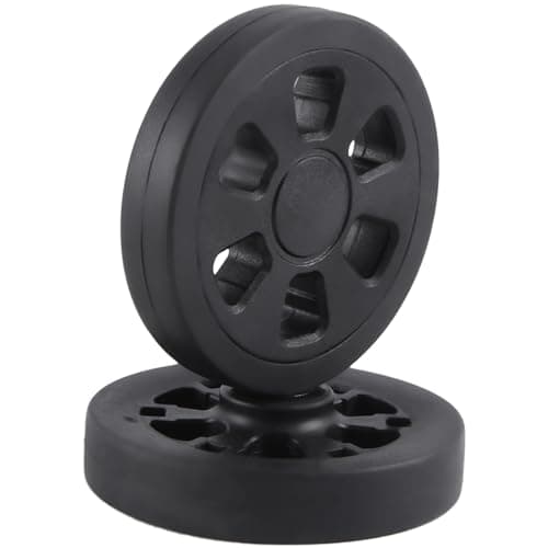 Malloy Set of 2 Luggage Wheel Suitcase Replacement Wheels Eco-Friendly PU Luggage Suitcase PU Swivel Caster Wheels Bearings Repair Kit — view 3