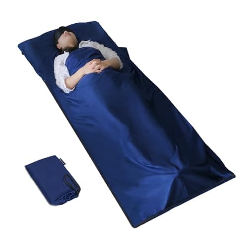 MYCARBON Travel Sleeping Bag Liner 100% Cotton, 220 x 95cm, Zipper type