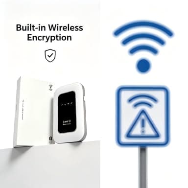 Portable Unlocked 4G/5G WiFi6 Mobile Hotspot, 300Mbps Pocket Wireless Modem Supports Up to 10 Devices, Long Lasting Battery Travel Internet Dongle for UK Home Camping Business Trips — view 5
