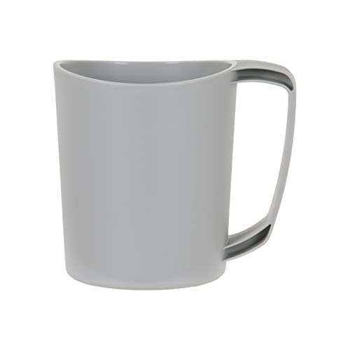 Lifeventure Ellipse Reusable Big Mug for Camping, Travel & Outdoor - Light Grey (Pack of 2) — view 2