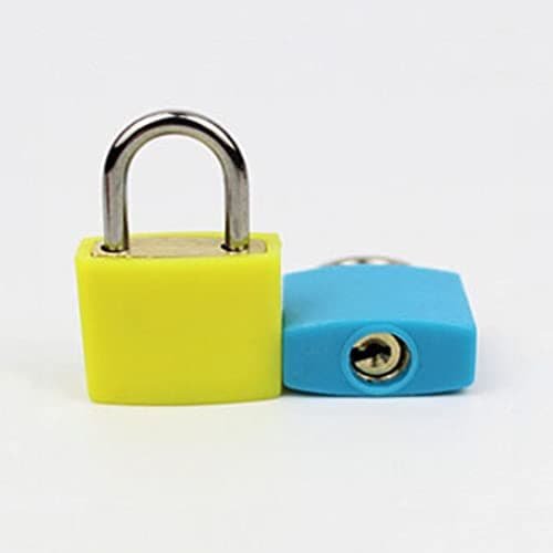 Lansonee 4 Pcs Suitcase Locks with Keys, Small Padlocks Luggage Locks Padlocks with Outdoor Travel Luggage Suitcase Baggage School Gym Lockers Laptop Bag — view 5