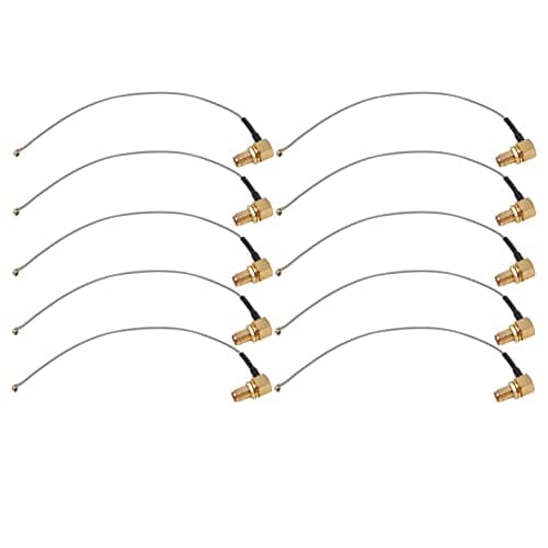 Aolidsive RF Coaxial Cable, Brass SMA Female to IPX Connector, Ideal for GPS and WiFi Devices, 10 Pack — view 6
