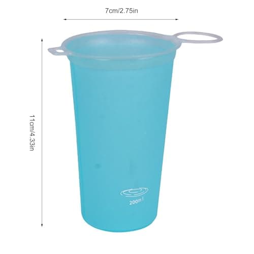 200ML Portable Outdoor Sports MarathonRunning Cup Foldable Water Bottle — view 5