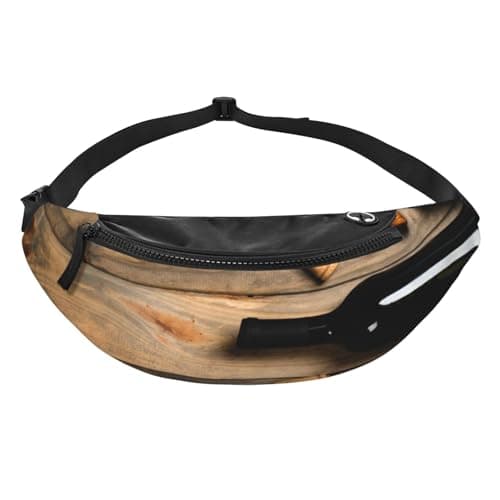 Wine Bottle Corks Grapes Print Bum Bag, Waist Fanny Packs with Headphone Jack and Adjustable Belt Cross Body Bumbags for Travel Running Jogging Workout Hiking — view 2