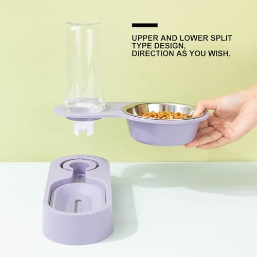 Rotatable Automatic PET Feeding Bowl and Purple with Split Design — view 6
