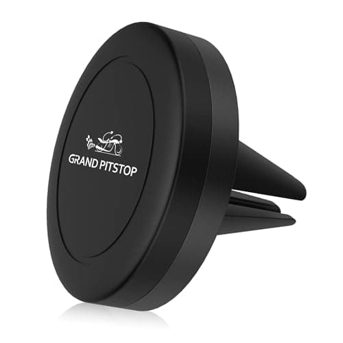 GRAND PITSTOP Universal Magnetic Air Vent Mount Car Mobile Holder Claw Grip Holder Sturdy Super Strong Magnetic Hold 360° Rotational Black