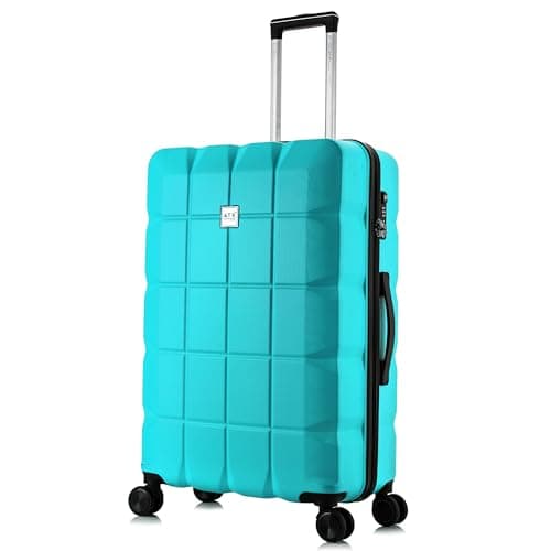 ATX Luggage Suitcase Large Hardshell 4 Dual Spinner Wheels Super Lightweight ABS Hold Check in with Built-in TSA Lock (Mint Green, 110 Liter)
