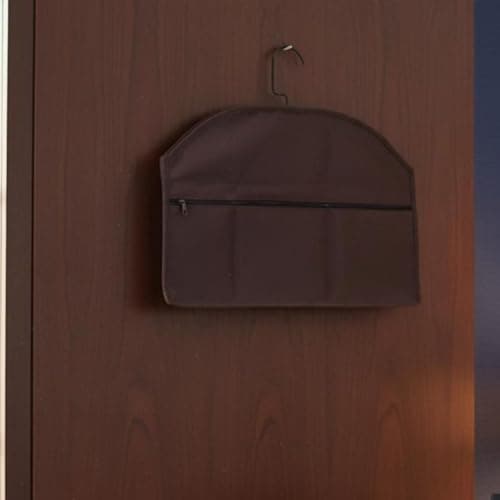 perfeclan Concealed Storage Pouch Hanging Organizer Pocket Holder Wallet Document Case In 600D Oxford For Closet Wardrobe Luggage Travel Suitable for home storage travel packing hotel stays, Beige — view 5
