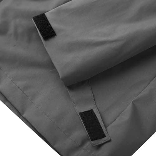 Keepink Womens Waterproof Jacket Detachable Hood Raincoat Drawstring Waist — view 6