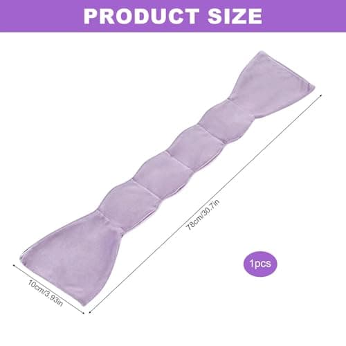 Weighted Sleep Mask, Double-Sided Light-Blocking Eye Cover for Deep Sleep, Gentle Pressure Eyes Masks for Relieve Eye Fatigue, Reusable Washable Sleeping Mask for Travel — view 3