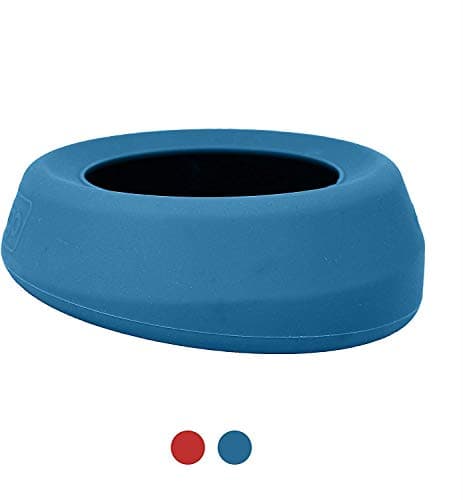 Kurgo Splash Free Wander Dog Water Bowl, 710ml, Coastal Blue