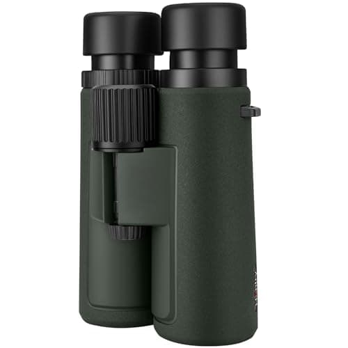Hontry High Power 10x42 Binoculars for Adults Bird Watching (Green)