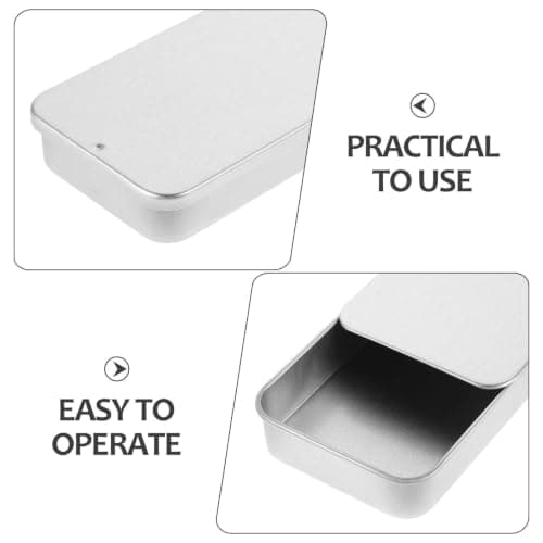 Metal Floss 10pcs Box Rectangular with Sliding Lid Storage for Travel — view 3