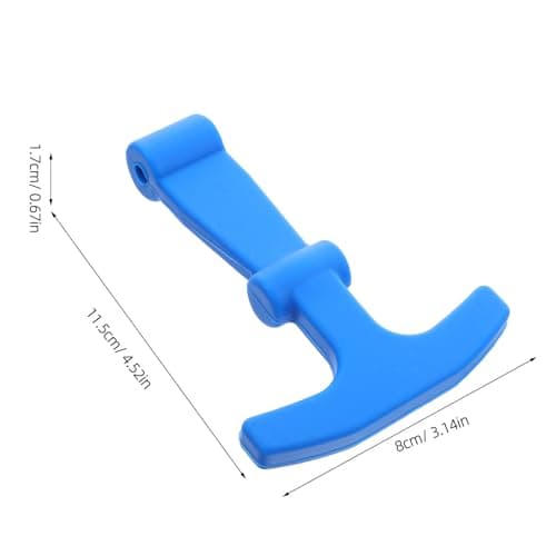 HAPINARY 2pcs Rubber T-handle Latch for Cooler and Camper Door, Universal Fit with Heavy Duty Construction, Easy Installation for Outdoor Adventures and Fishing Trips, Blue Colour — view 2