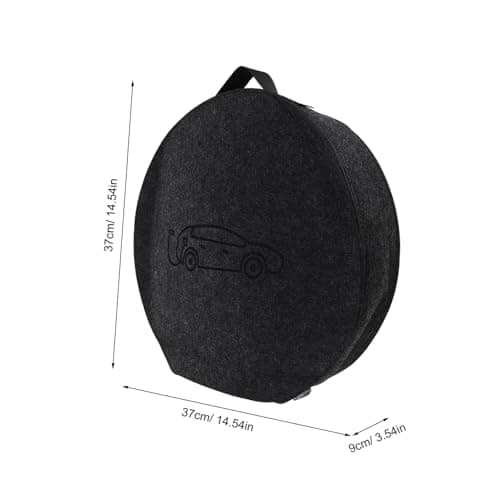 STOBAZA Felt Ev Charger Storage Bag for Electric Vehicle Charging Accessories and Adapters, Lightweight with Scientific Dividers and Wide Opening Design, for Travel and Garage Organisation — view 2
