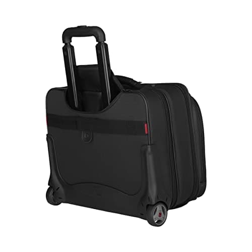 WENGER Potomac 2-TLG Laptop Trolley for up to a 17” Notebook, removable 15” Laptop Bag, 23 l, Women Men, Office Business Travel, Black, 600661 — view 4