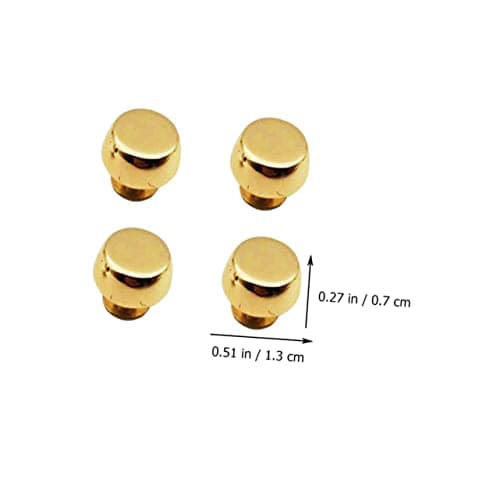 30pcs Zine-Alloy Bag Rivets Golden Handbag Hardware for DIY Craft — view 5