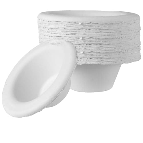 Disposable Paper Vomit Bowl 15 Pack 1000ML Emergency Pulp Sick Bowls Eco Friendly Nausea Container Urine Collection Hat for Toilet