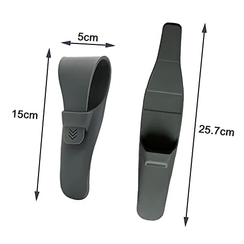Silicone Razor Travel Case, Portable Razor Protector Holder with 2 Brushes — view 2