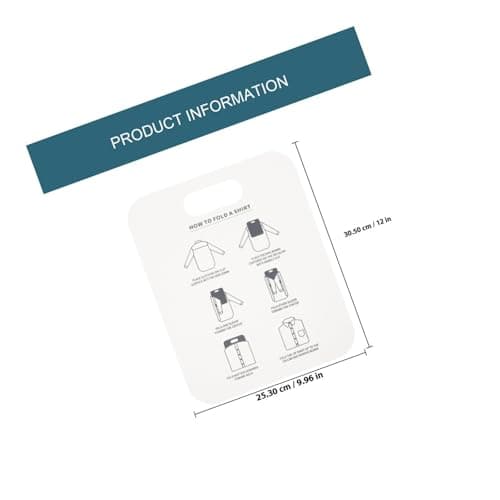 ifundom Shirt Folding Board T-shirt Board, PP Clothes Folder for Home Use, Closet Organization & Travel Packing, 2 Pack White 12 × 10 × 0.04 in — view 2