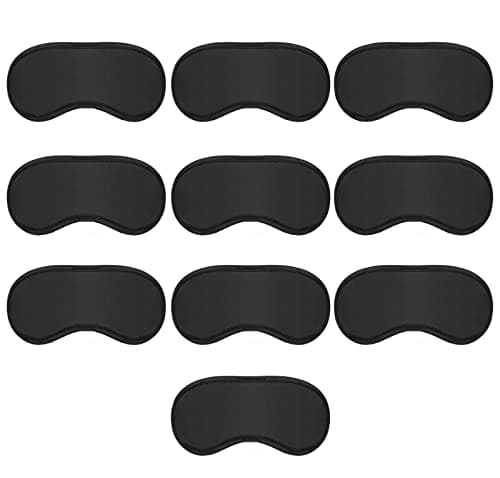 10 Pack Sleeping Eye Mask Sleep Blindfold for Women & Men, Blackout Eye Shade Cover for Travel, Nap, Game