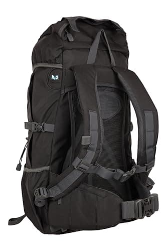 Mountain Warehouse Ventura Medium Travel Hiking Walking Rucksack Rain Cover Backpack 40 L Bag h Black ONE — view 3