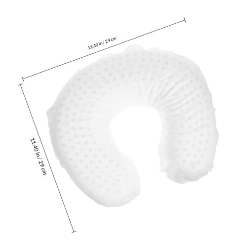 KONTONTY U Shaped Neck Pillow White for Cervical Support Natural Latex — view 2