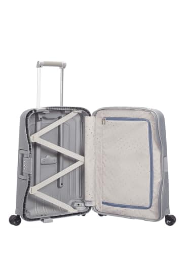 Samsonite S'Cure - Spinner S, Hand Luggage, S (55 cm), 34 L, Silver (Silver) — view 3