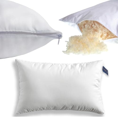 Lister Cartwright Wool Pillow Premium Firmness 100% Cotton Cover British Yorkshire Wool Natural Supportive British Regulates Body Temperature Standard UK Size Well sleep (1, White, 70 x 48 cm)
