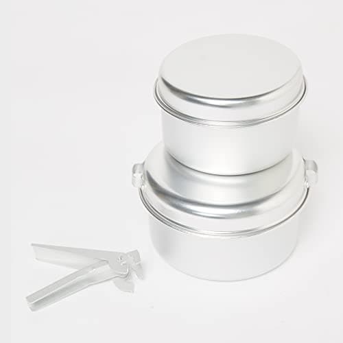 Eurohike 2 Person Cook Set, Lightweight Stackable Cookset for 2 People, Ideal for Backpacking, Camping and Expeditions, Camping Cookware, Camping Equipment — view 2