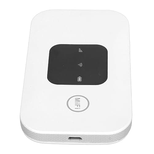 Cryfokt 4G LTE Mobile Wifi Hotspot Portable Router with SIM Card Slot Supports 10 Users for Travel in Europe Asia Africa White — view 2