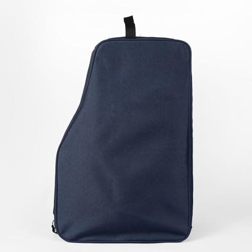 Ski Boot Bag with Stable Handle and Zipper,Navy Blue — view 3