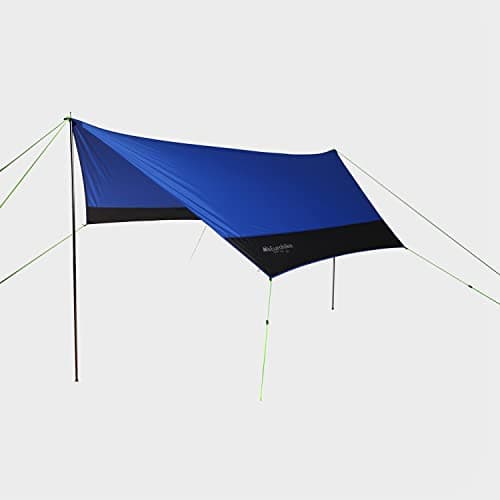 Eurohike Universal Tarp Shelter with 2 King Poles & Multiple Height Options, Hammock Tent, Sun Shade, Ideal for Backpacking, Hiking, & Wild Camping, 1500mm HH, Blue, 2.1m x 1.5m — view 2