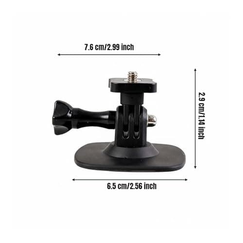 BWOFJGWH Camera Mount Action Camera Holder Helmet Mount Curved Base For Helmets and Dashboards With 1/4 Inch Adapter Stable Adhesion suitable for biking adventures ski trips road travel vlogging — view 6