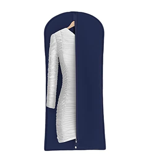 Hangerworld 54 Inch Navy Blue Breathable Dress Suit Garment Clothes Cover Protector Bag — view 3