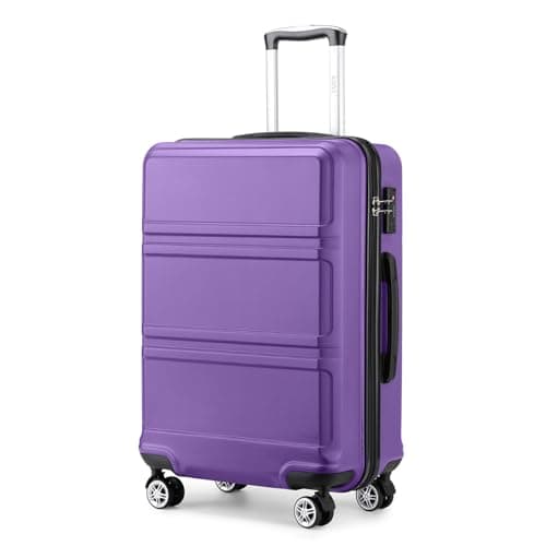 Kono Medium Suitcase with TSA Lock, Lightweight Hard Shell Checked Luggage