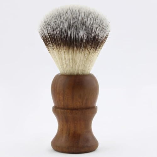 Haryali London, 7Pcs Wooden Straight Razor Shaving Kit for Men – Complete Wet Shaving Set with Leather Strop, Shaving Brush, Shaving Soap, Shaving Bowl, Paste & Stand – Mens Grooming Gift Set — view 6