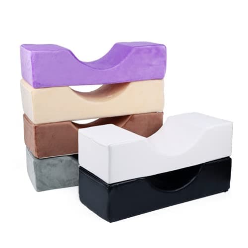 ausuky Eyelash Extension Special Pillow Grafted Salon Lash U Shaped Pillow Shelf Pads (White Leather) — view 3