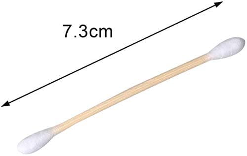 CS Beauty - 300 Eco Friendly Bamboo Earbuds Cotton Swabs - Plastic Free Baby Cotton Buds Biodegradable - Ear Buds for Makeup, Crafts, Cleaning, & Baby Hygiene, white — view 4
