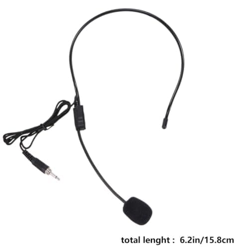 Headset Microphone Black 3.5mm Plug for Teachers Back to School — view 2