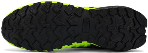 Kricely Mens Trail Running Shoes Breathable Lightweight Hiking Trekking Trainers Walking Shoes Fluorescent Yellow 12.5 — view 5